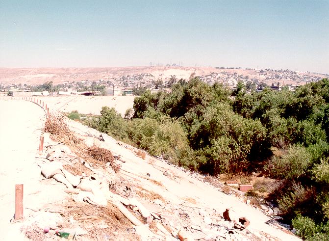 Downstream end of Arroyo Alamar rehabilitation project