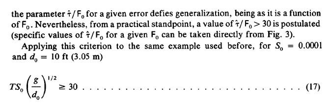 The criterion for applicability of the diffusion wave model