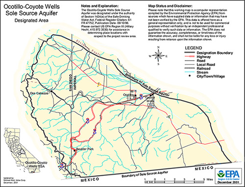 Ocotillo-Coyote Wells Sole Source Aquifer