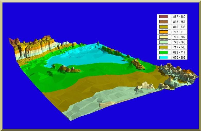 Digital elevation model of the Ojos Negros valley