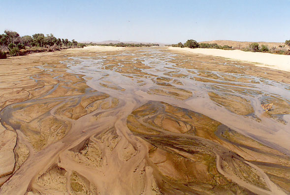 The Mohave river at Vista Road, Helendale, California.  