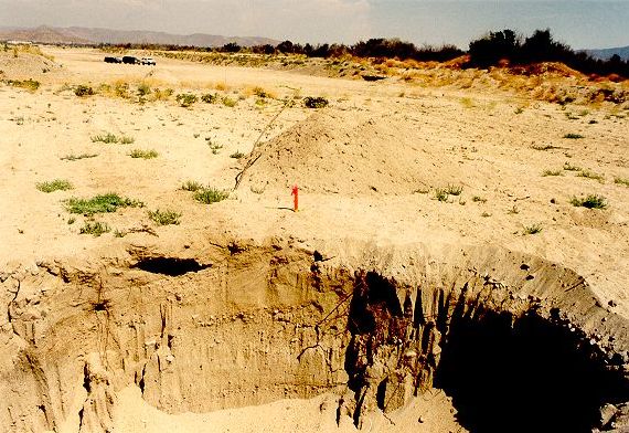 Inspection pit at Arroyo Las Palmas