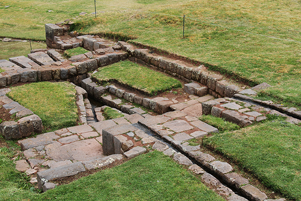 Inca water works at Tipon, Cuzco, Peru (2016)