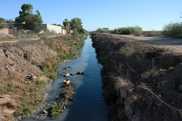 main drain, Los Mochis, Sinaloa, Mexico (2019).