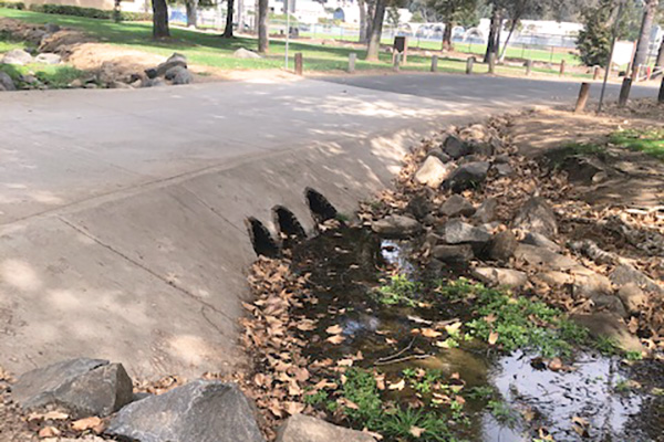 Typical culvert underpass