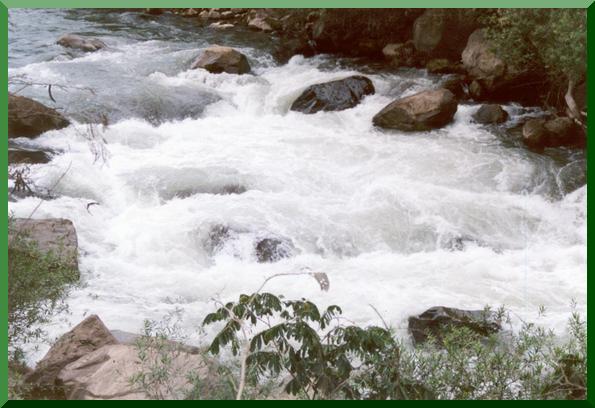 Rio Utcubamba upstream of Caclic powerplant, Amazonas, Peru.  